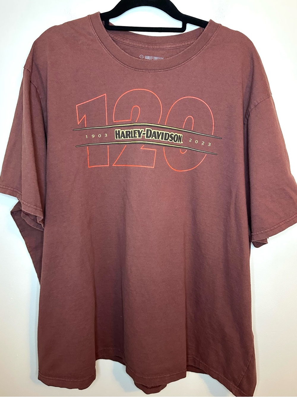 Harley Davidson 120th Anniversary 4X T Shirt Chesapeake Darlington MD 2023